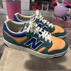 New Balance Teal and Peach Sneakers